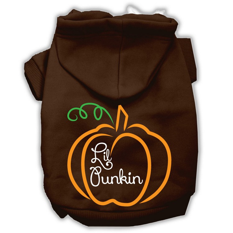 Lil Punkin Screenprint Hoodie Brown XS